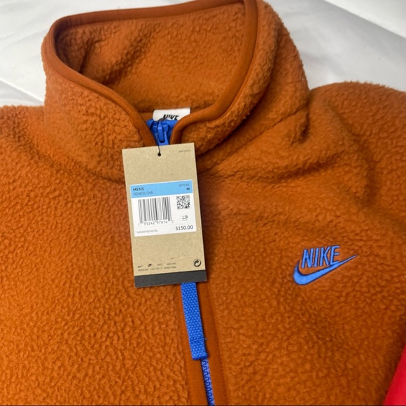 New Nike SW Sport Essentials+
Men's Fleece Full-Zip Jacket
Orange/Blue/ Red
M - Picture 2 of 13